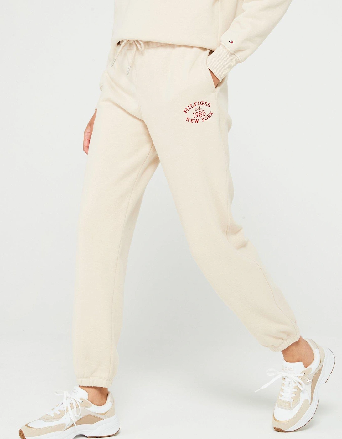 Varsity Logo Joggers - Beige, 5 of 4