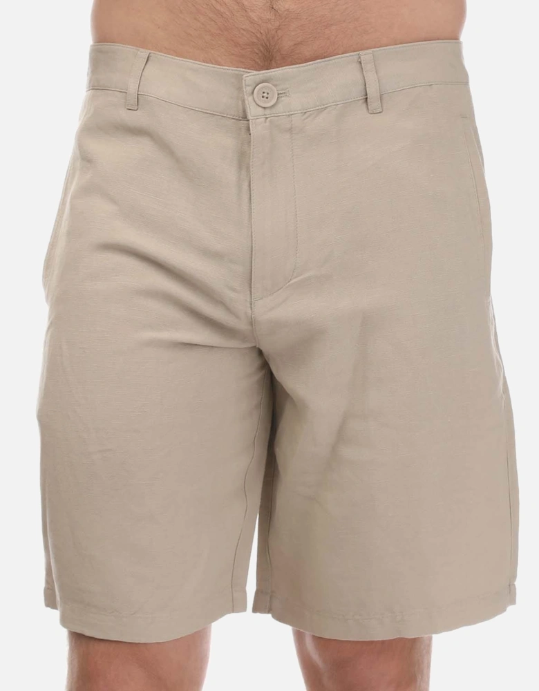 Mens Linen Rayon Twill Shorts