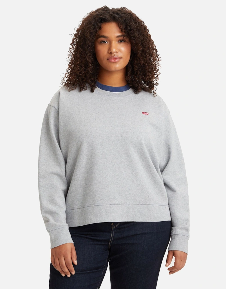 Womens Plus Standard Crew Sweatshirt