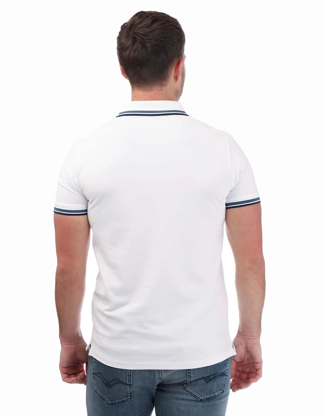 Mens Millers River Tipped Polo Shirt - Tipped Short Sleeve Polo