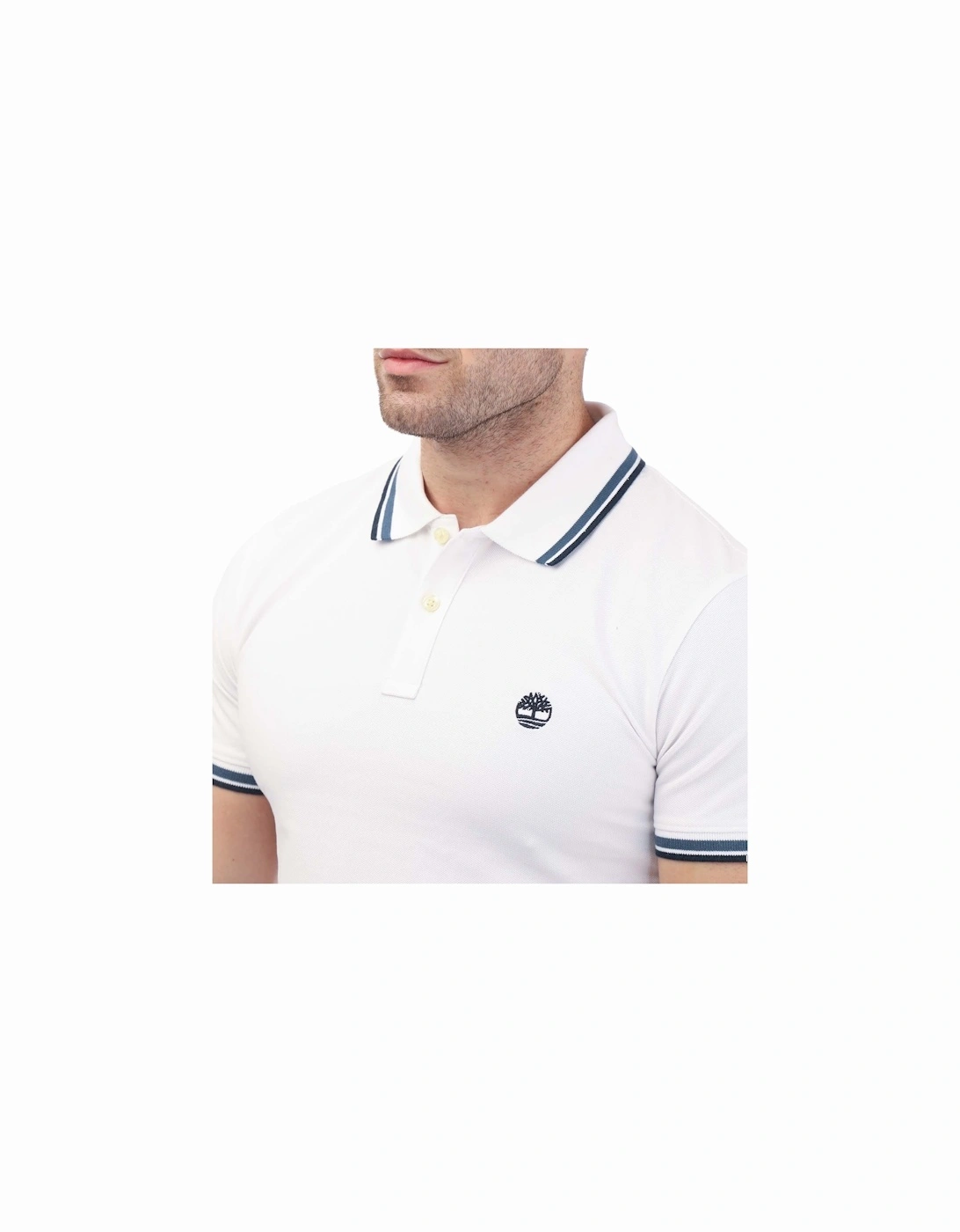 Mens Millers River Tipped Polo Shirt - Tipped Short Sleeve Polo