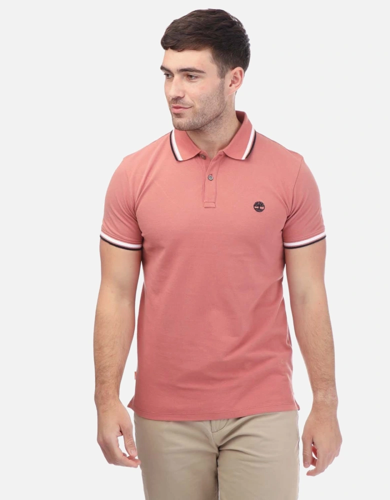 Millers River Tipped Pique Polo