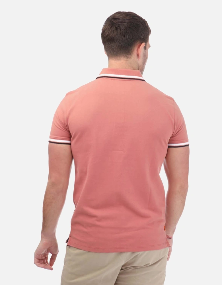 Millers River Tipped Pique Polo