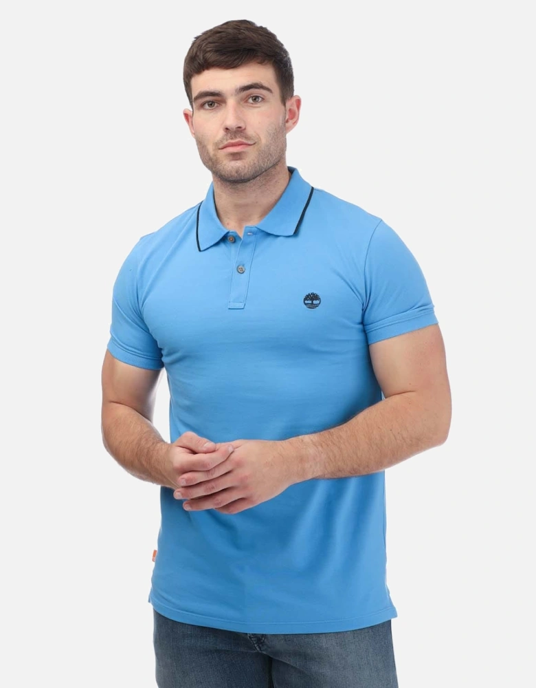 Printed Neck Short Sleeve Polo