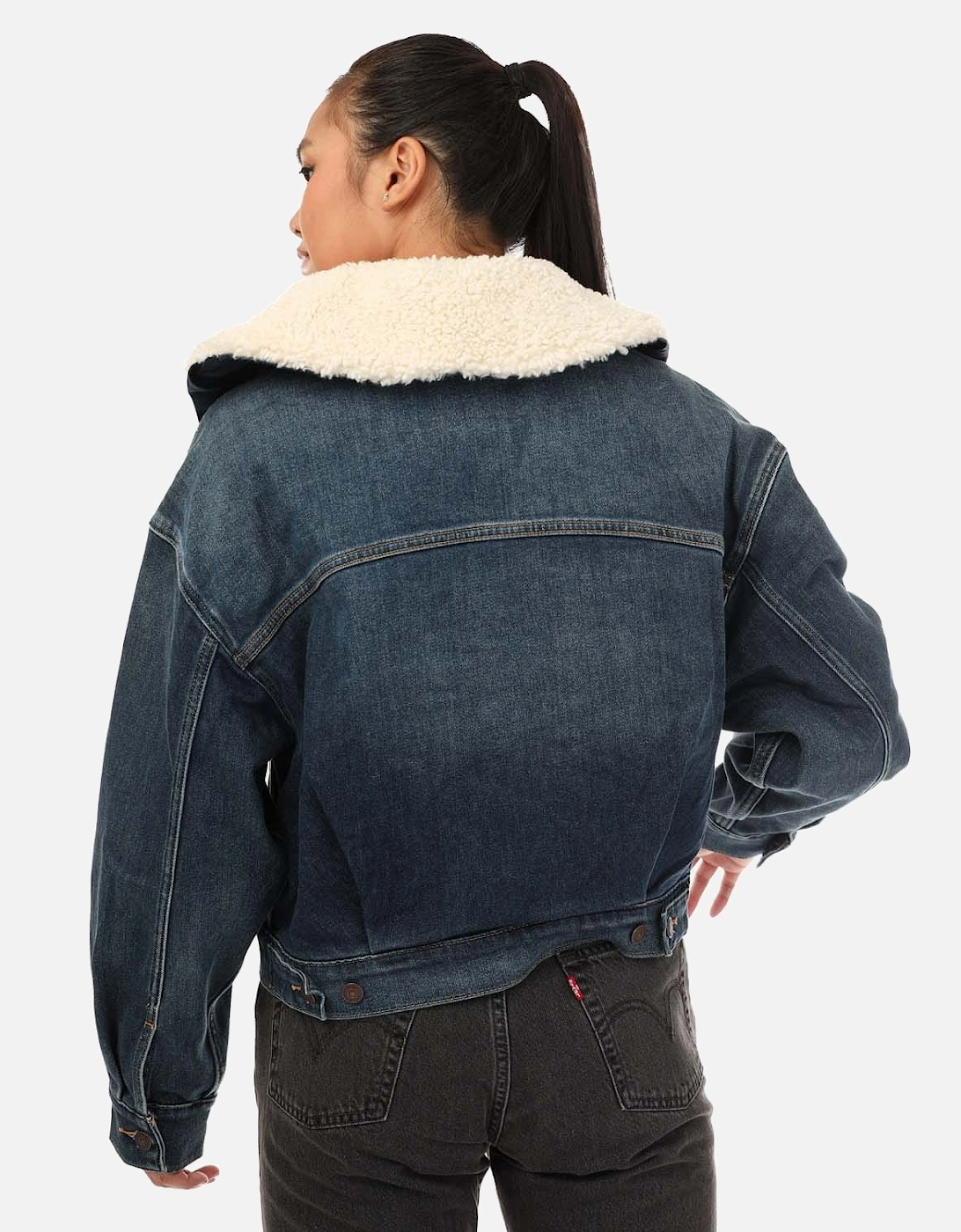 Womens Baby Bubble Trucker Jacket