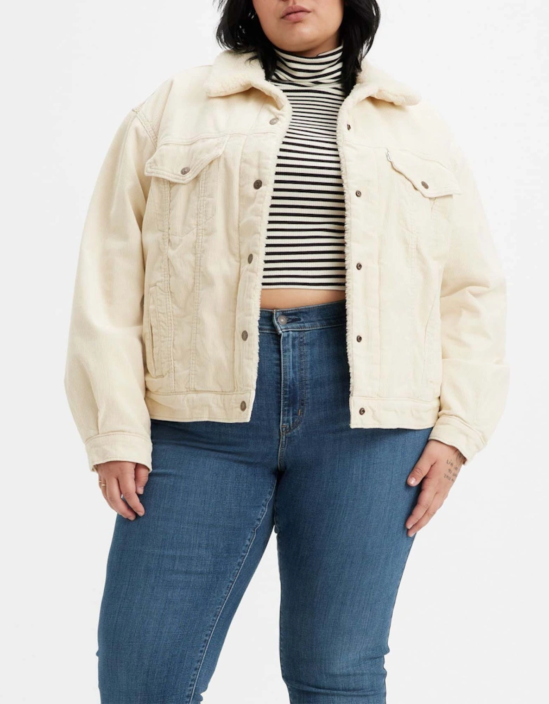 Plus 90s Sherpa Trucker Jacket