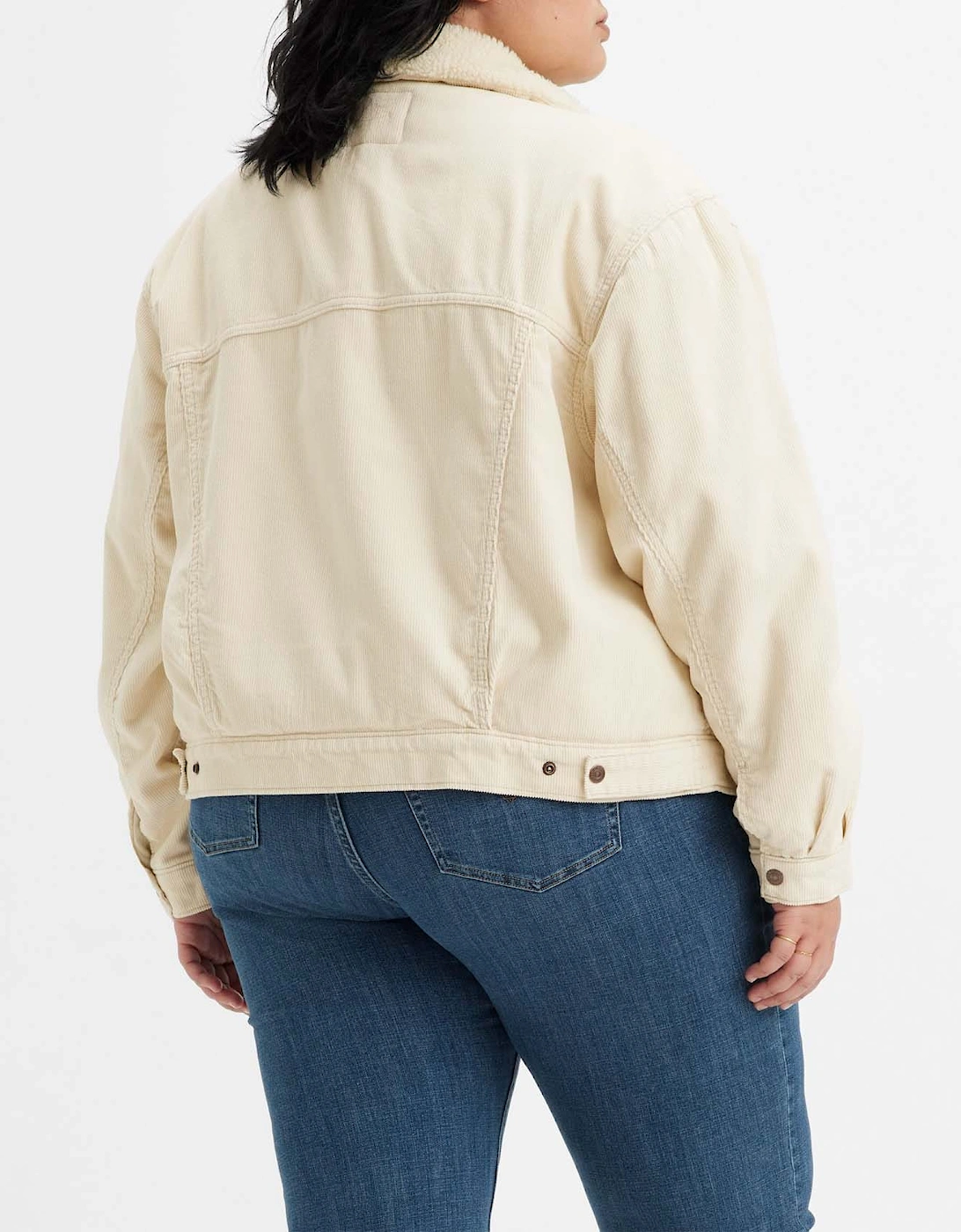 Plus 90s Sherpa Trucker Jacket