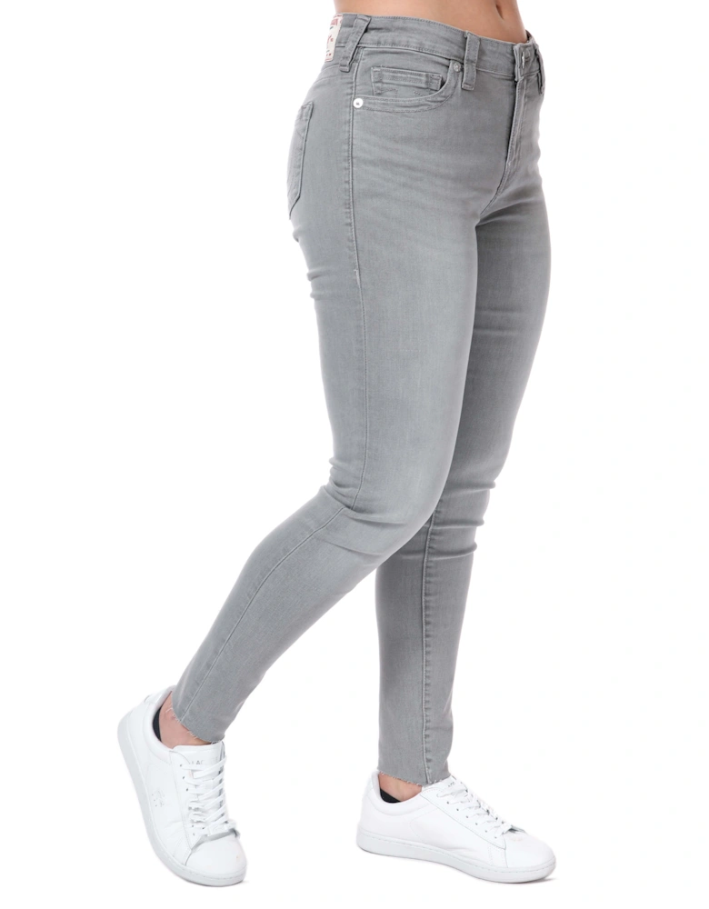 Womens Jennie Mid Rise Curvy Skinny Jeans