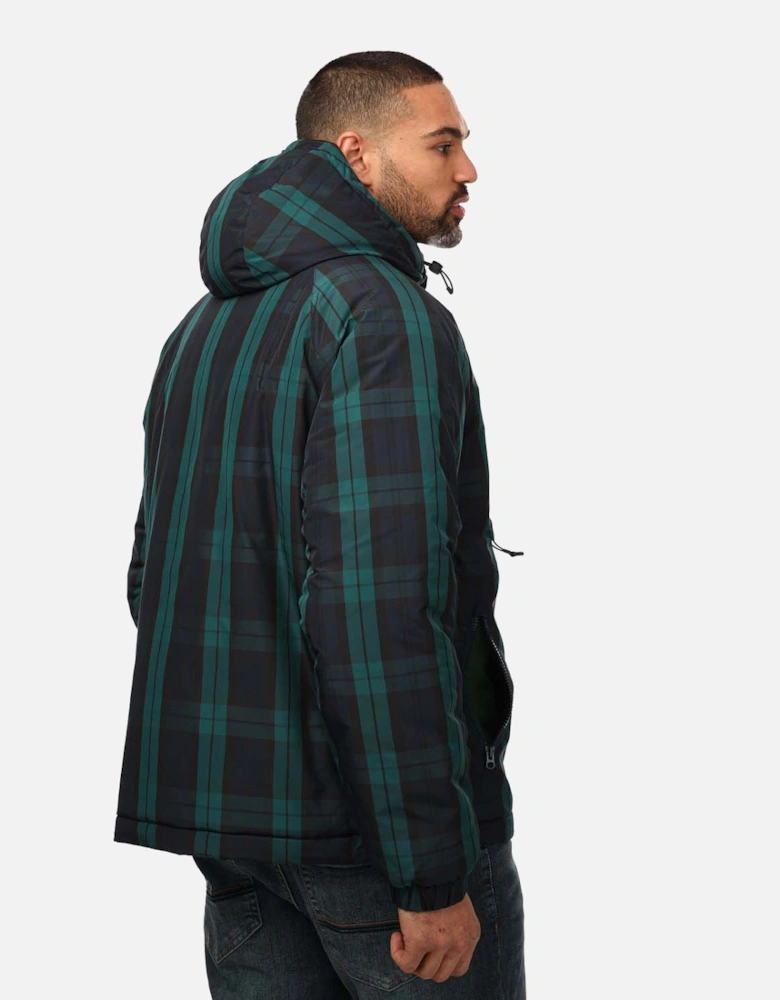 Mens Checkered Windbreaker Jacket