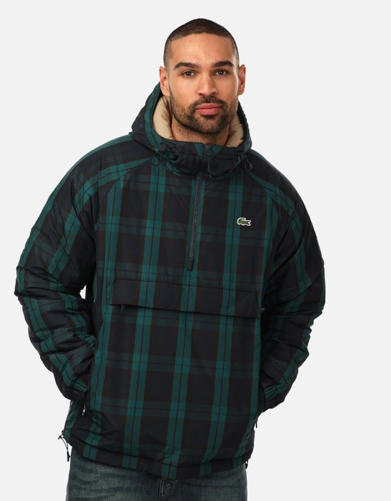 Mens Checkered Windbreaker Jacket