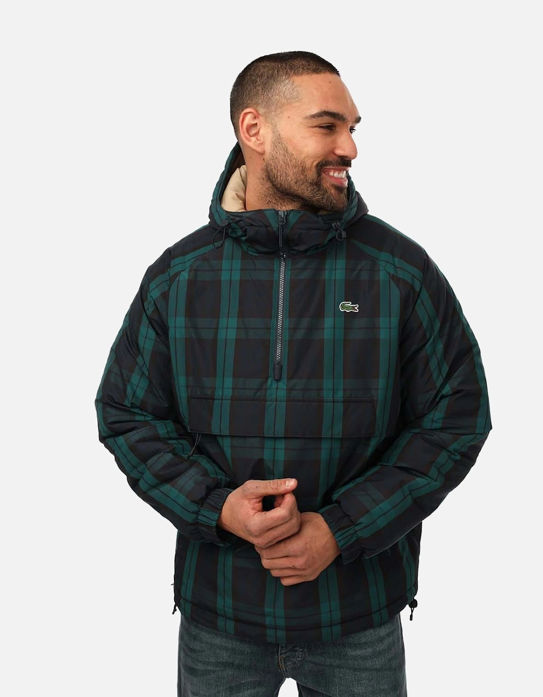 Mens Checkered Windbreaker Jacket