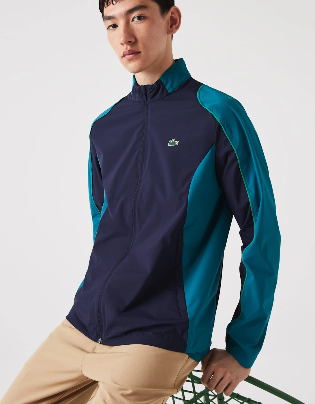 Lacoste Men's Mens Sport Collapsible Golf Jacket - Navy - Size: 40/42/Regular
