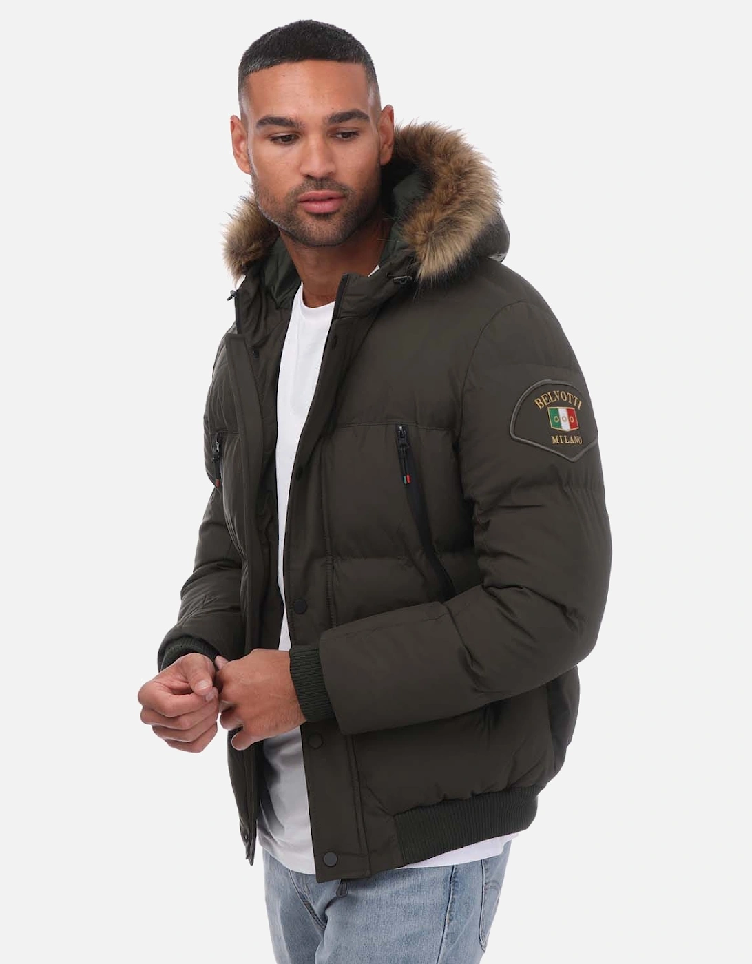 Mens Treyan Padded Parka Jacket, 5 of 4