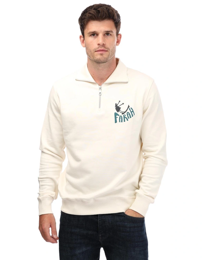 Mens Hoffman /4 Zip Sweat