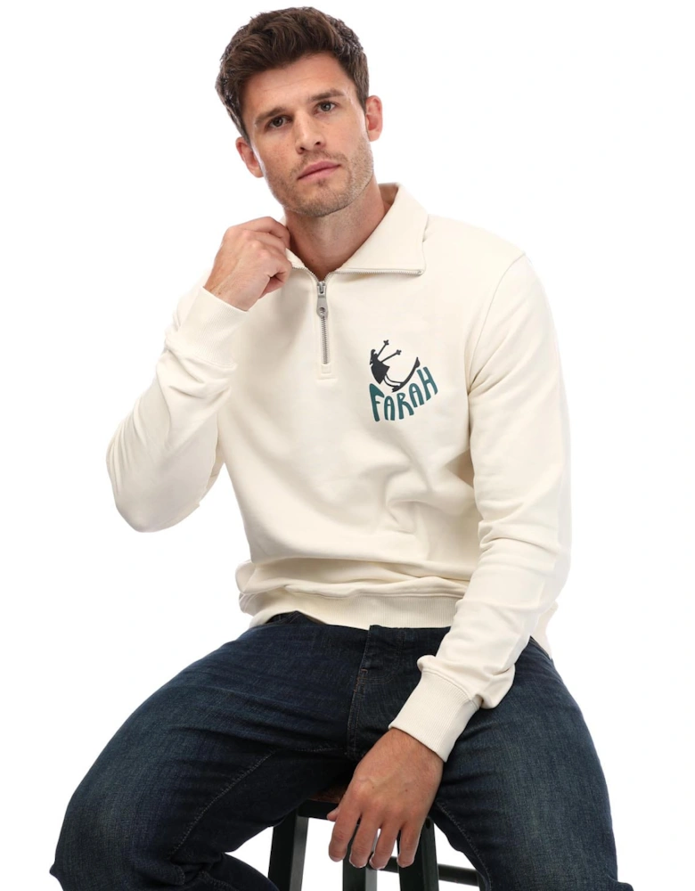 Mens Hoffman /4 Zip Sweat