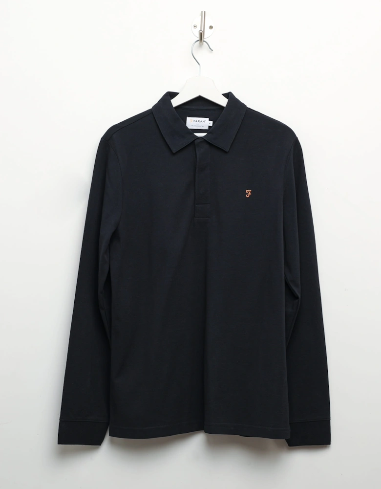 Mens Haslam Long Sleeve Polo Shirt