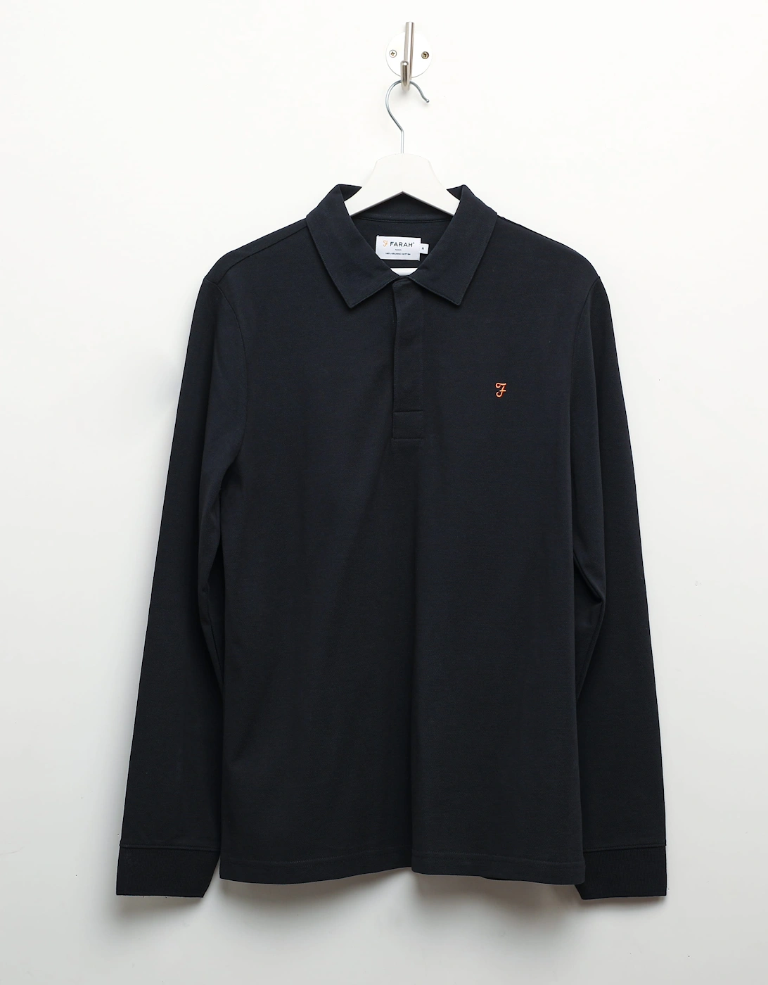 Mens Haslam Long Sleeve Polo Shirt, 5 of 4