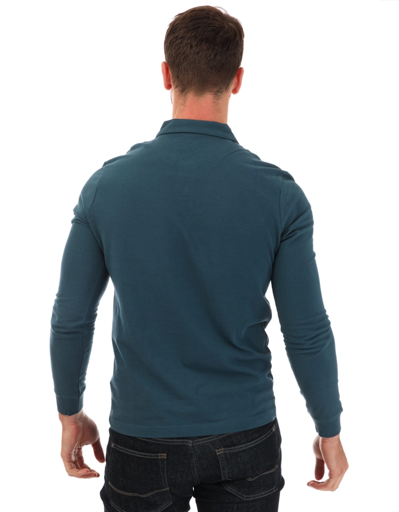 Mens Haslam Long Sleeve Polo Shirt