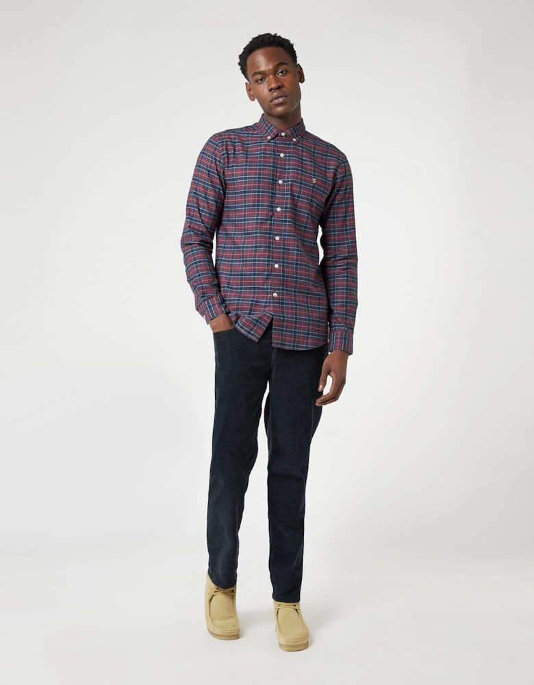 Mens Fraser Checked Long Sleeve Shirt