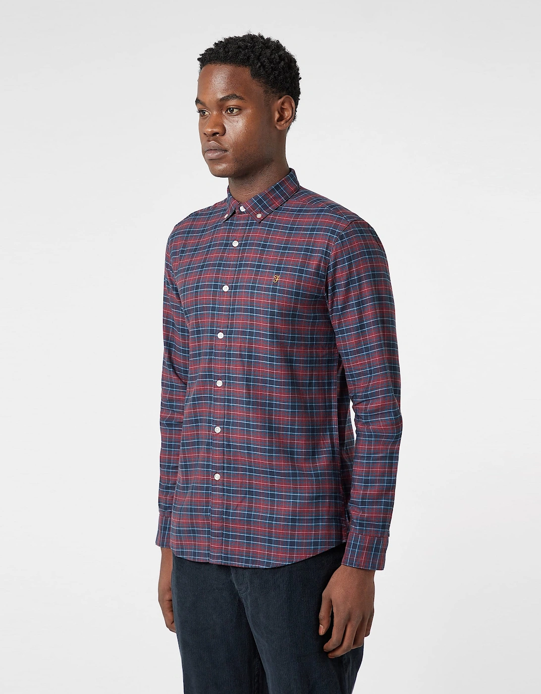 Mens Fraser Checked Long Sleeve Shirt