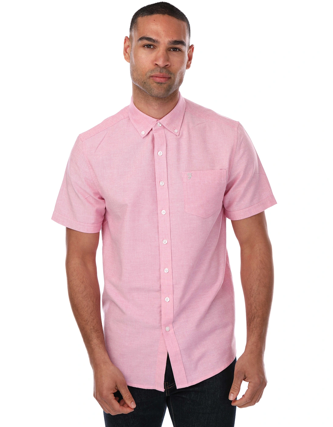 Mens Drayton Short Sleeve Shirt, 9 of 8