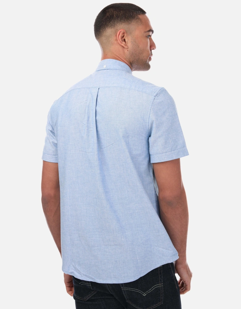 Mens Drayton Modern Fit Short Sleeve Oxford Shirt