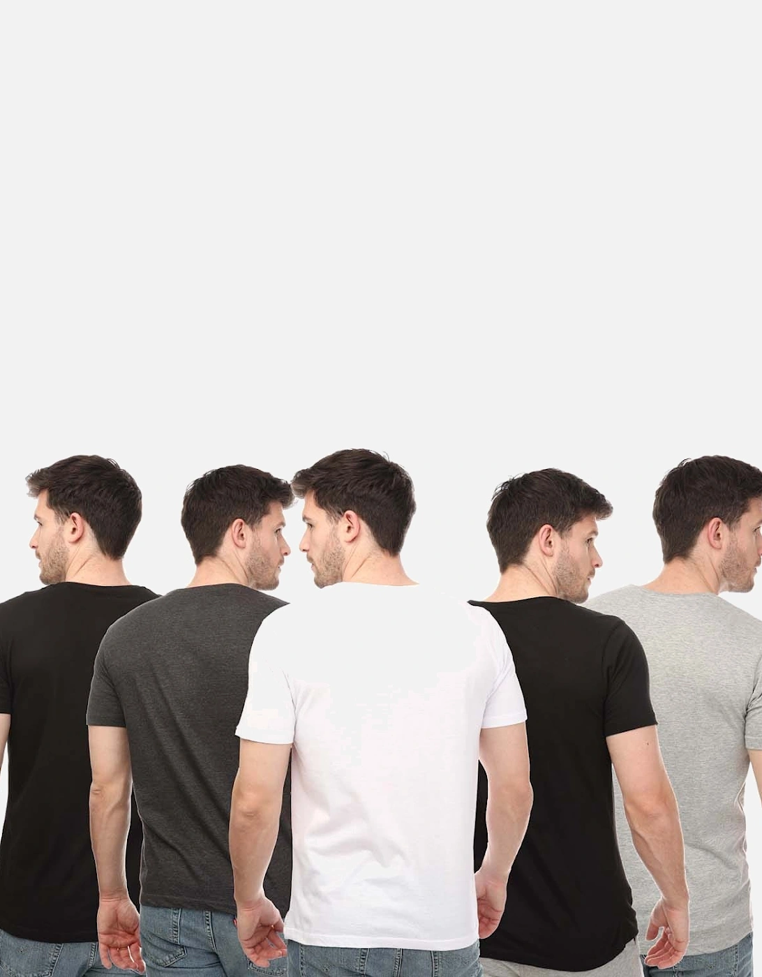 Mens Briars 5 Pack Lounge T-Shirts