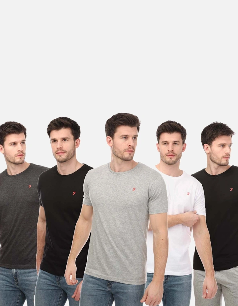 Mens Briars 5 Pack Lounge T-Shirts