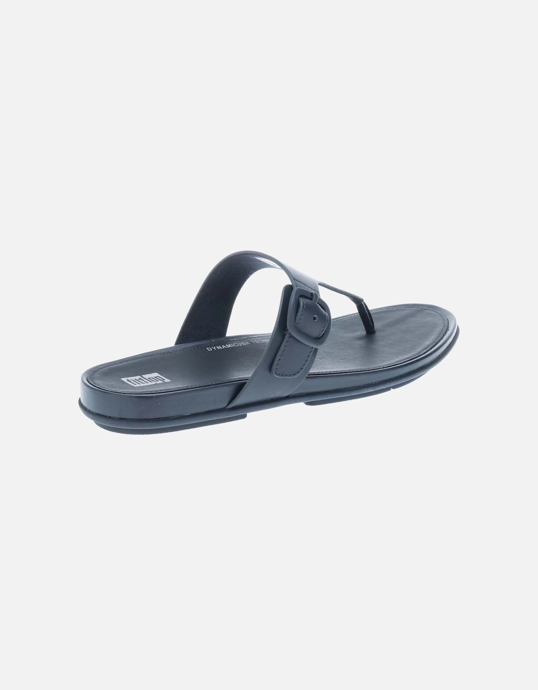 Womens Gracie Rubber-Buckle Toe-Post Sandals