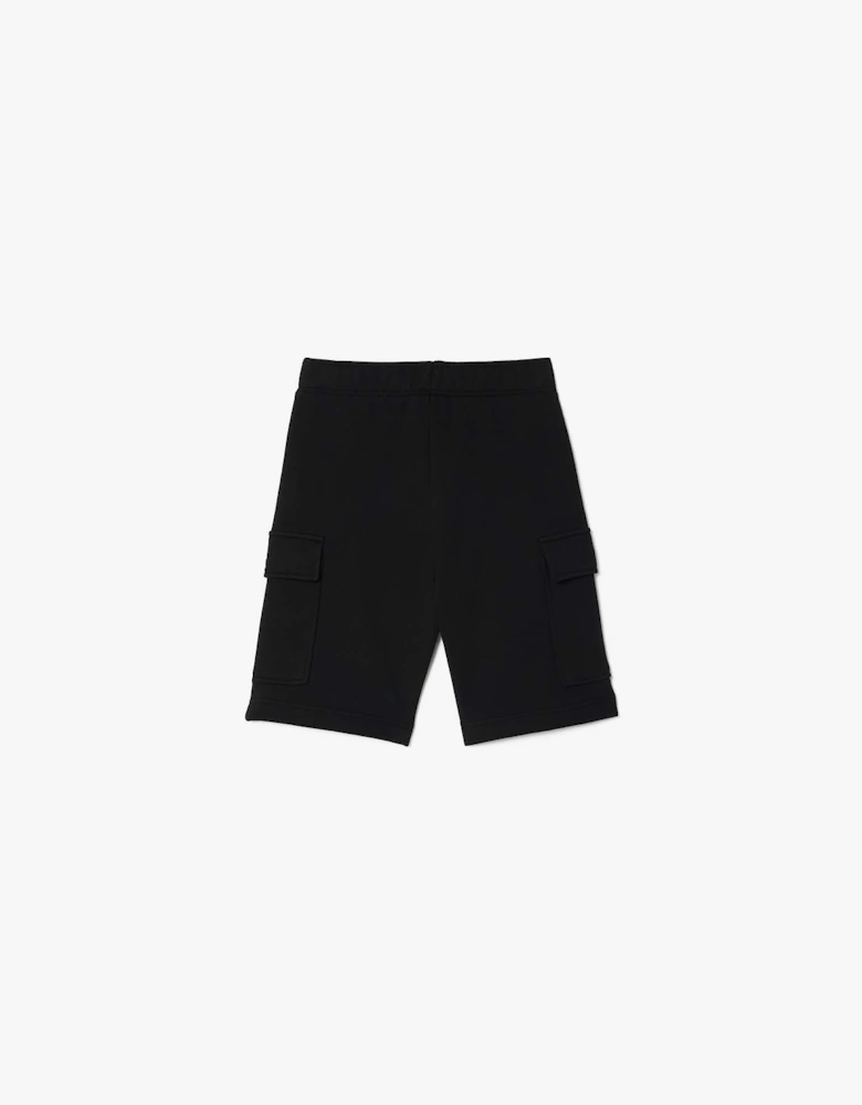 Juniors Brushed Cotton Fleece Cargo Shorts