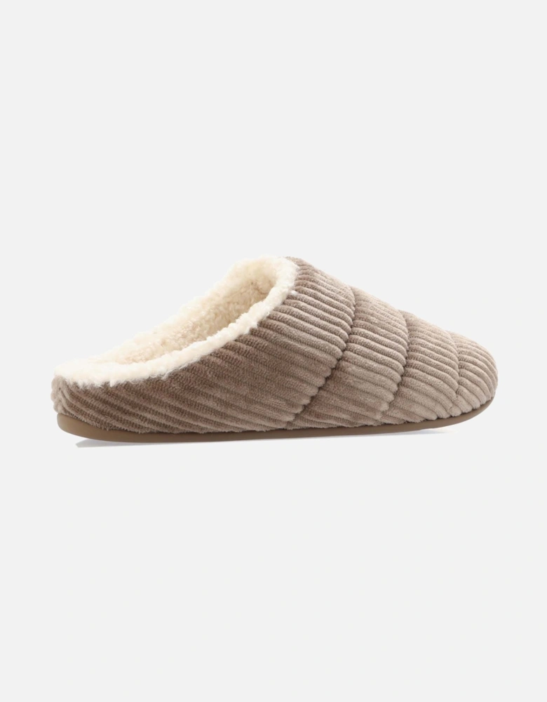 Womens Chrissie Fleece-Lined Corduroy Slippers