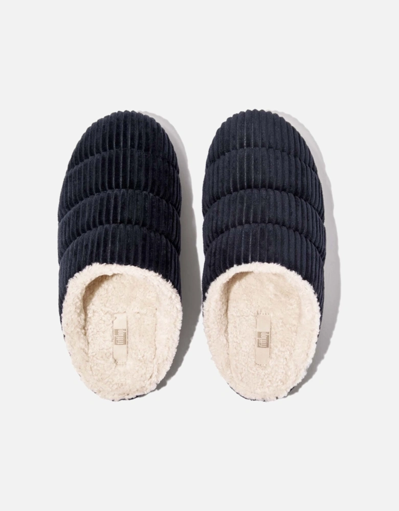 Womens Chrissie Fleece-Lined Corduroy Slippers