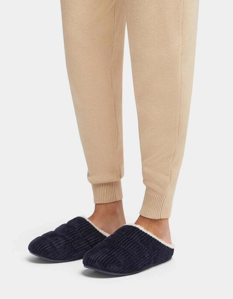 Womens Chrissie Fleece-Lined Corduroy Slippers