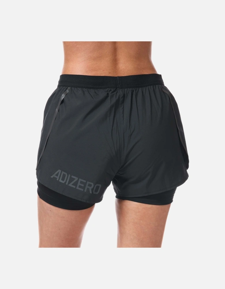 Womens Adizero Two-in-One Shorts