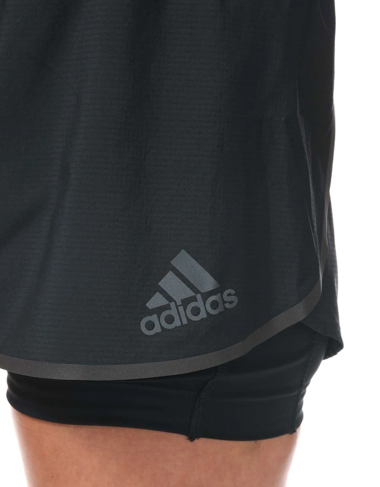 Womens Adizero Two-in-One Shorts