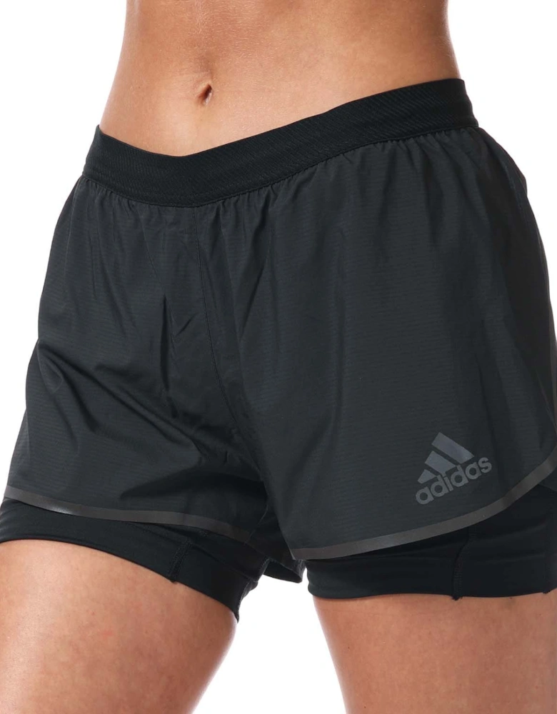 Womens Adizero Two-in-One Shorts