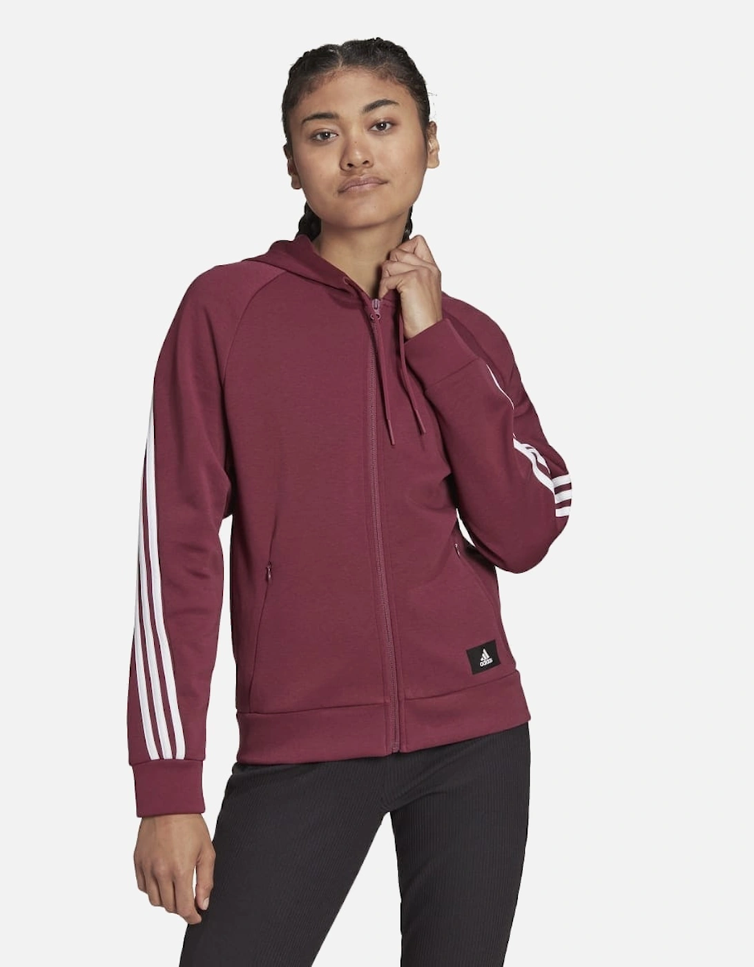 Womens Future Icons 3-Stripes Hooded Track Top