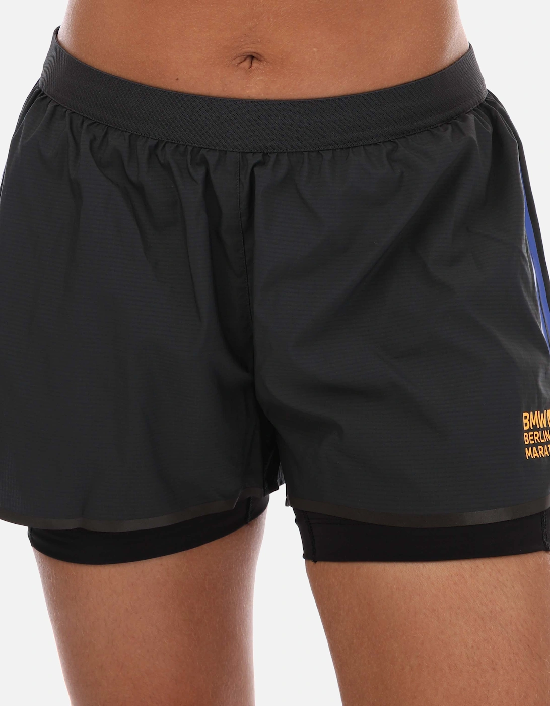 Womens Berlin Marathon AEROREADY Running Shorts, 4 of 3