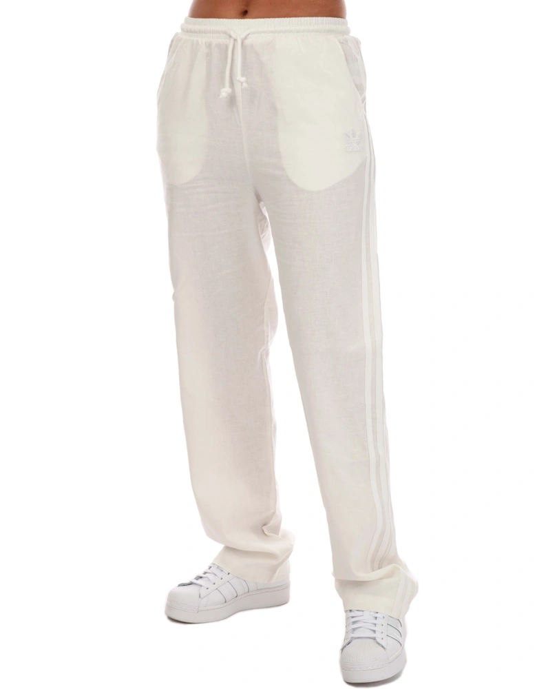 Womens Linen Tracksuit Pants