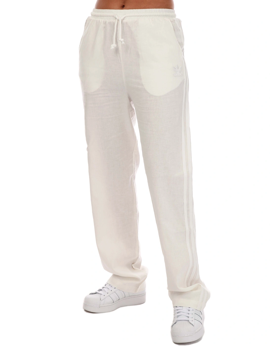 Womens Linen Tracksuit Pants, 4 of 3