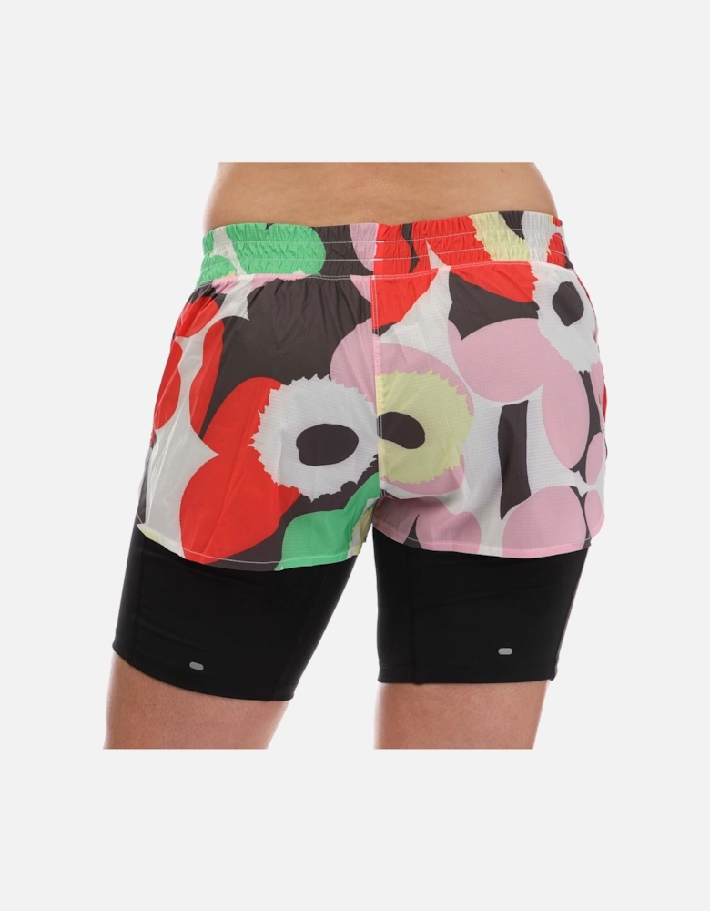 Womens Marimekko x Running Shorts - X Marimekko Bold Flower Running Shorts