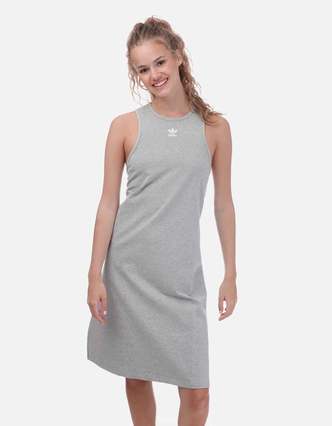 Adicolor Essential Rib Tank Dress (Plus Size), 7 of 6