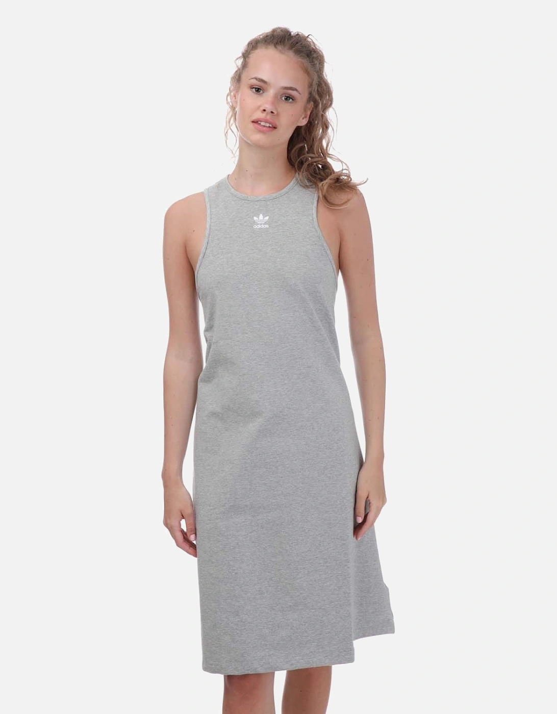 Adicolor Essential Rib Tank Dress (Plus Size)