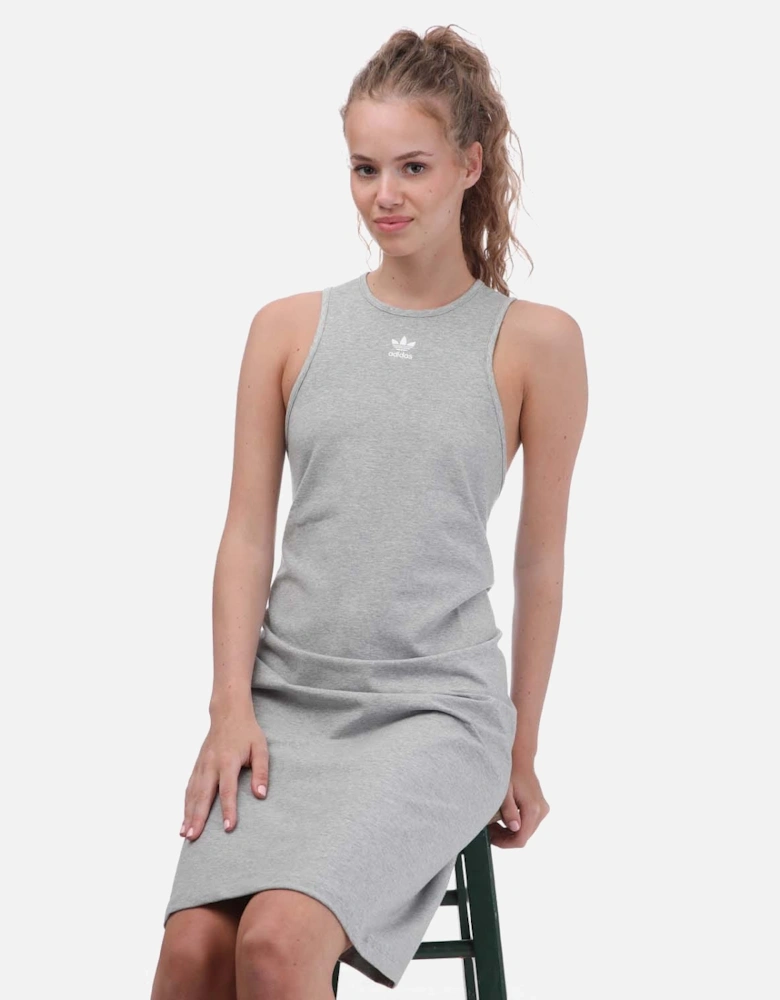 Adicolor Essential Rib Tank Dress (Plus Size)