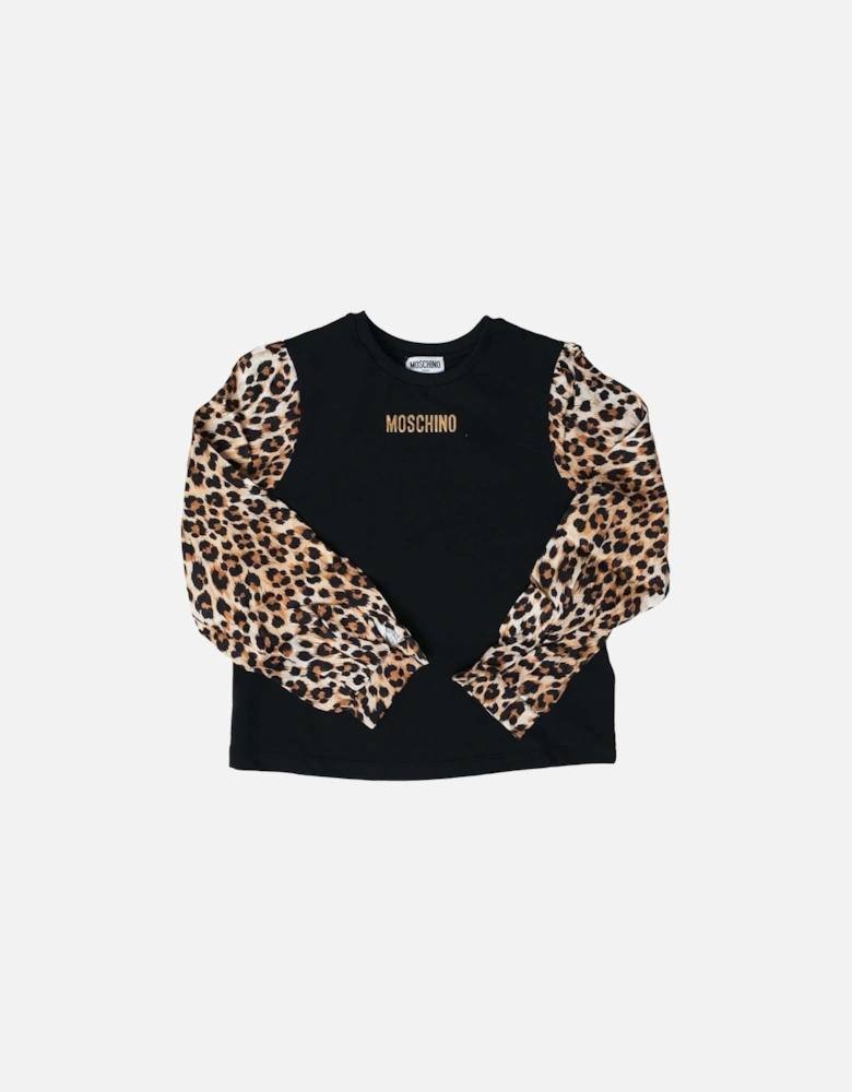 Girls Animalier Sleeve T-Shirt