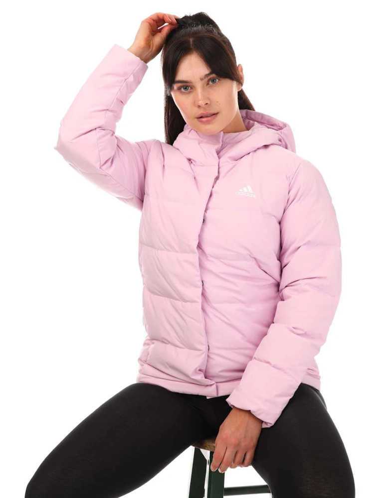 Womens Helionic Hooded Down Jacket