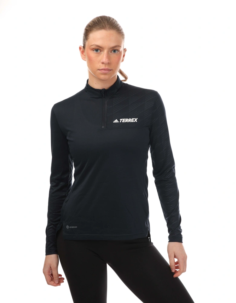 Womens Terrex Multi Half Zip Long Sleeve Top