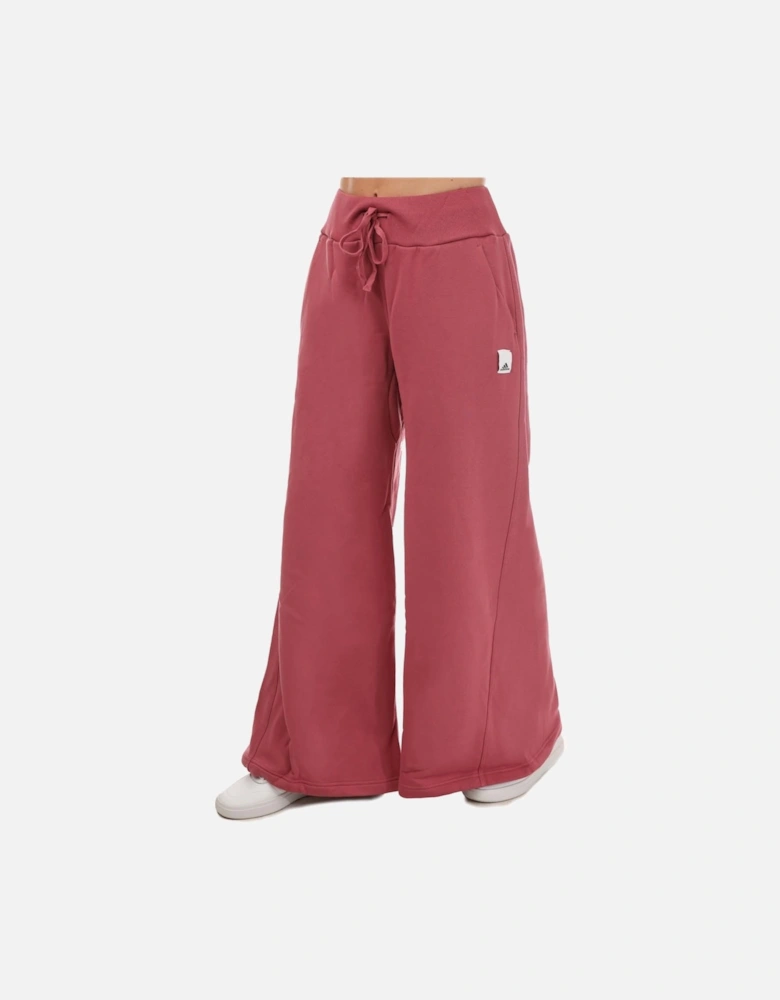 Womens Lounge Fleece Wide Joggers