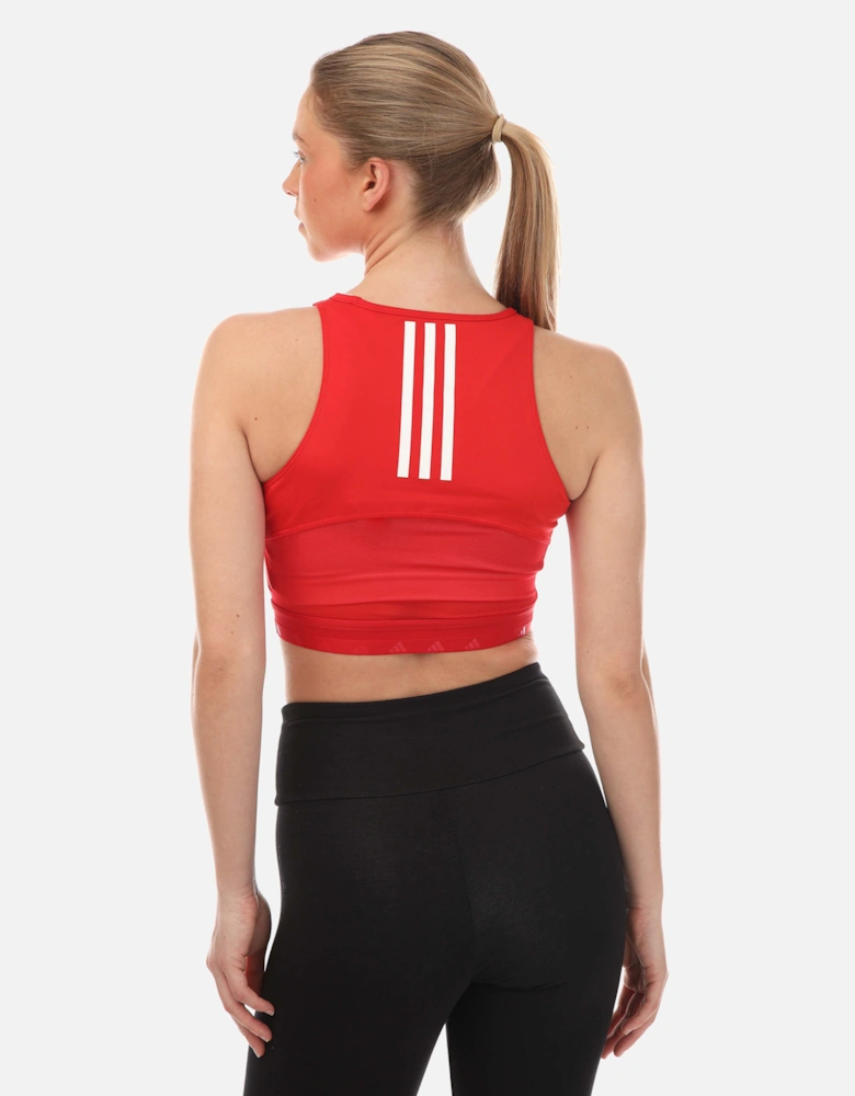 Womens Aeroready Hyperglam Crop Top