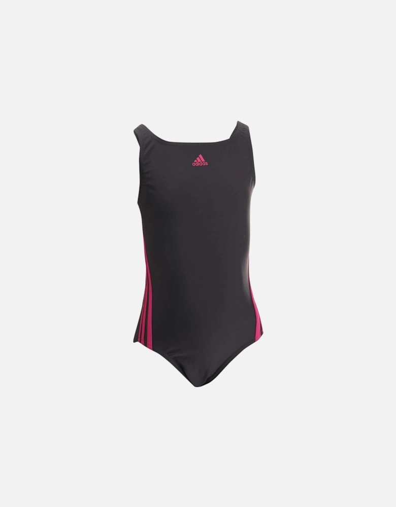 Girls 3 Stripes Swimsuit